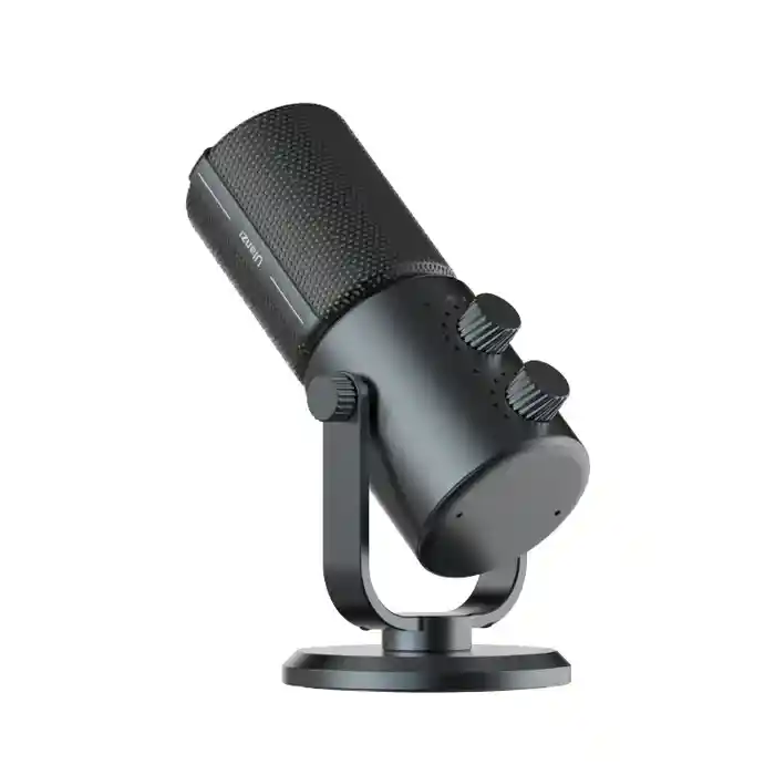 Ulanzi DCM-05 RGB Noise Cancelling Condenser Microphone with Cardioid Polar Pattern USB Type-C Interface for Gaming, Voice Recording, Podcasting, Conferencing, and Live Streaming